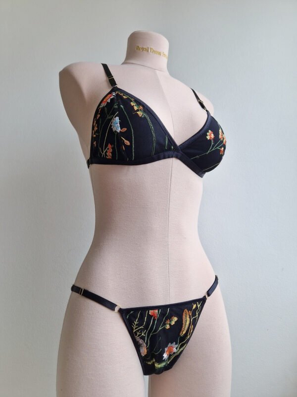 Dark Forest Embroidered Lingerie Set - Image 6