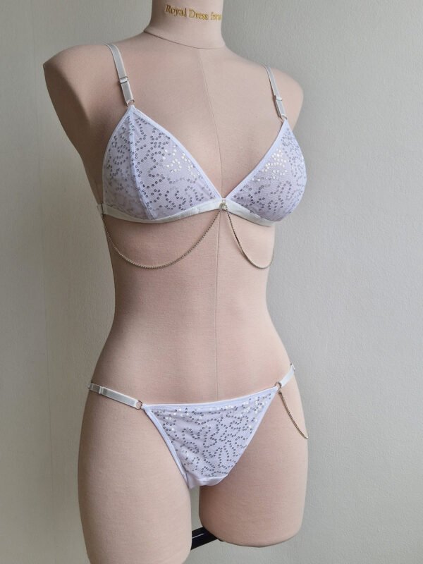 Disco Glam Glittery Lingerie Set - Image 7