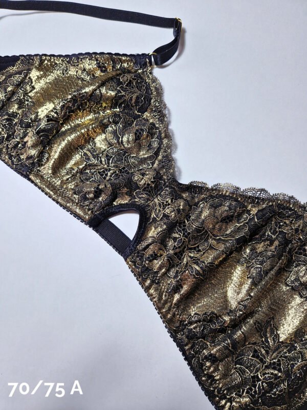 Dunya Gold Lace Lingerie Set - Image 4
