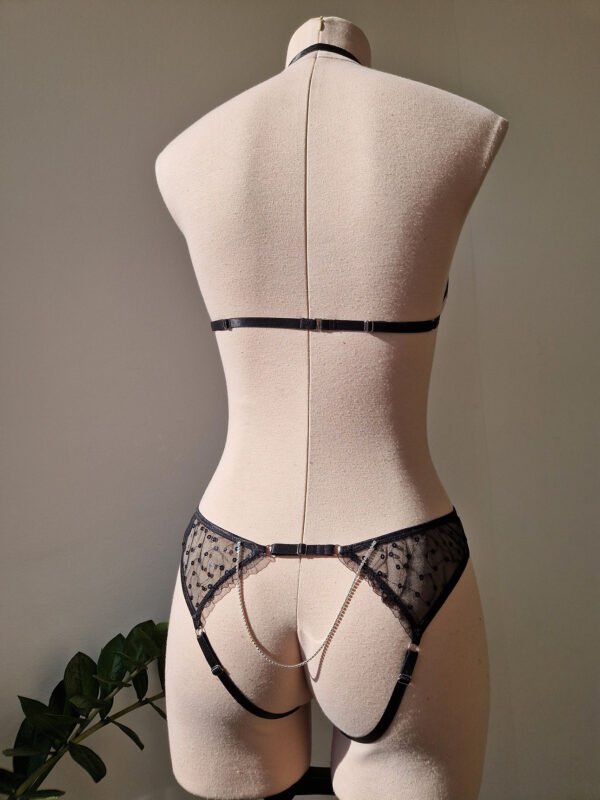 Nea Ouvert Glittery Chain Lingerie Set - Image 6