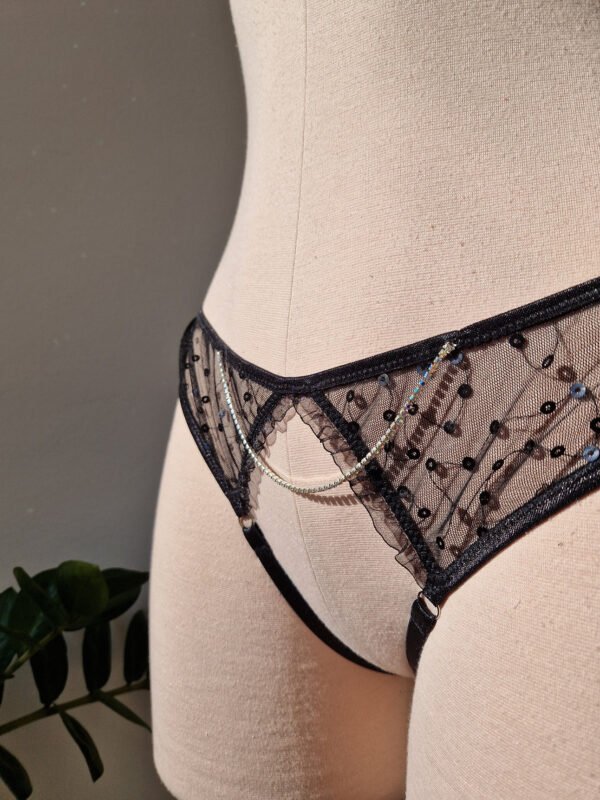 Nea Ouvert Glittery Chain Lingerie Set - Image 5