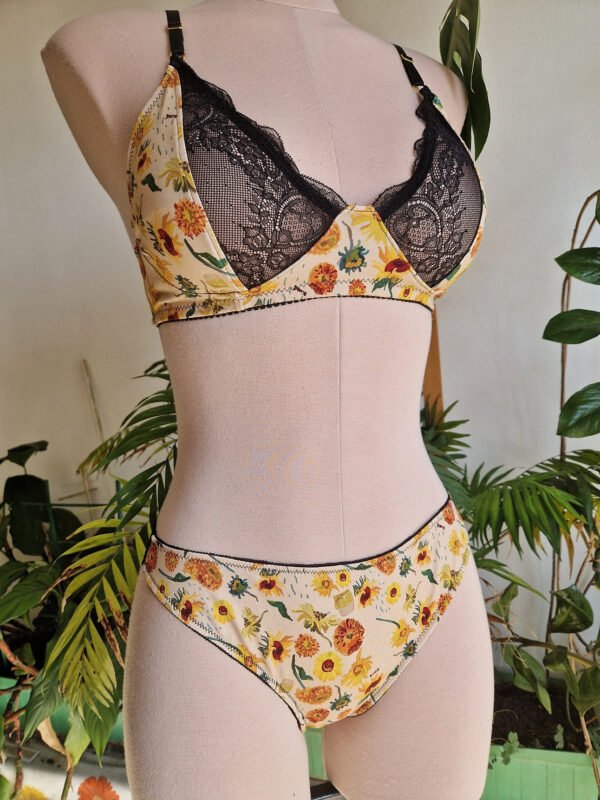 Sunflower Cotton Lingerie Set - Slika 2
